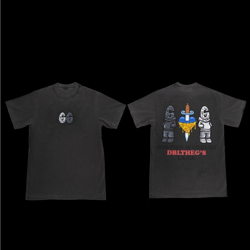 DBLTHEGS slightly oversized t shirt “ EMOTIONS ARE LUXURY”